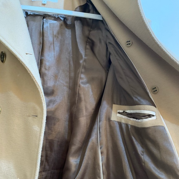 Calvin Klein Wool Blend Trench Coat - Picture 5 of 9